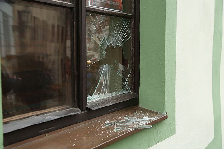 A2B Glass are able to board up broken windows while they are being repaired in Hereford.
